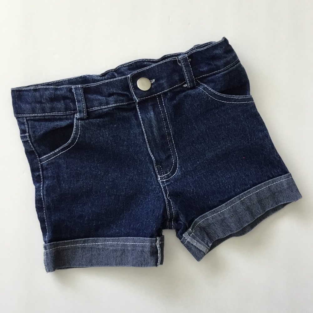 Unbranded Girls Denim Jean Shorts Size 5/6